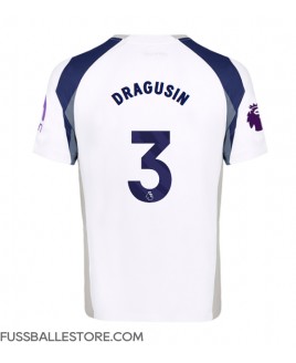 Günstige Tottenham Hotspur Radu Dragusin #3 Heimtrikot 2025-26 Kurzarm